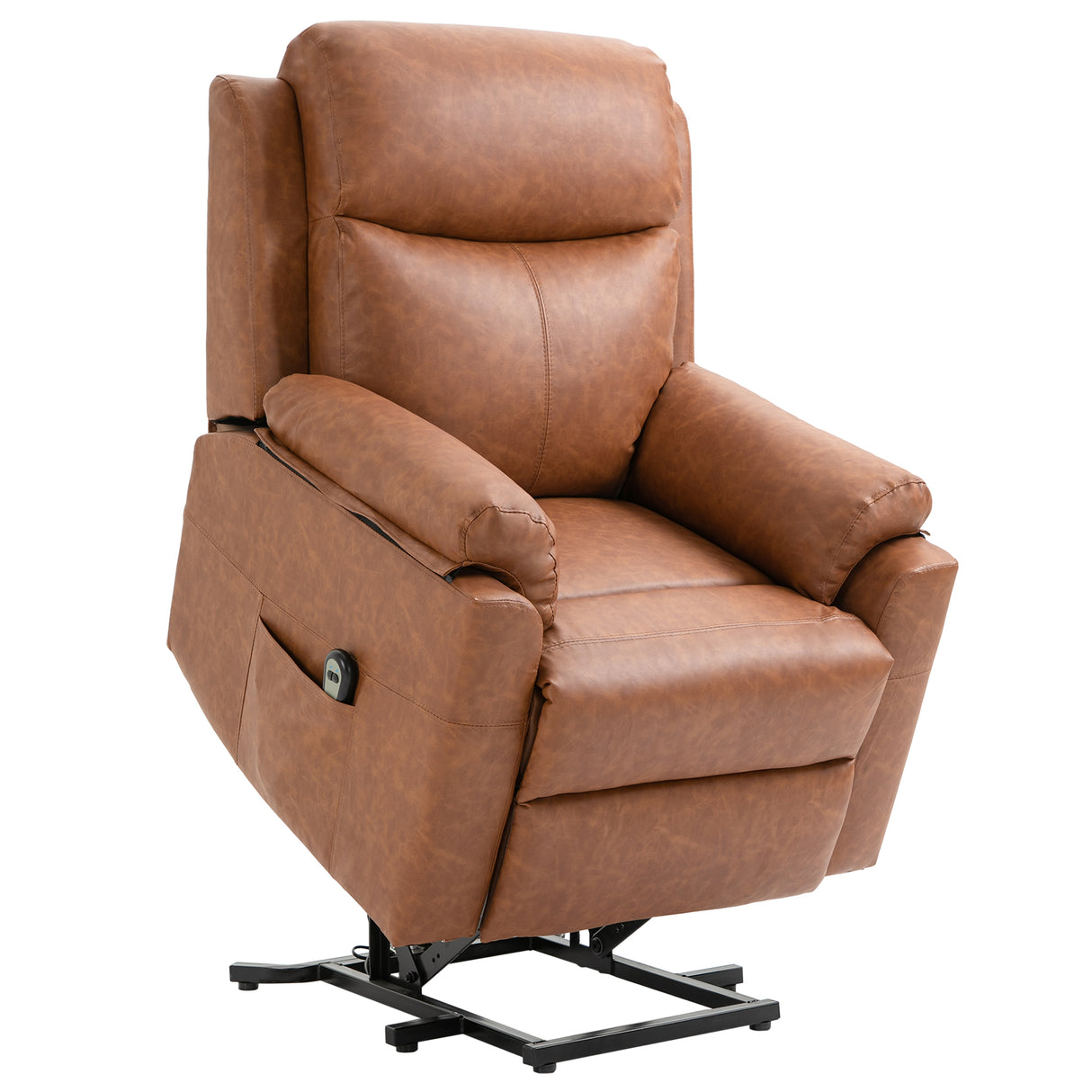 Faux Leather Electric Recliner Chair 83cm Wide - Velmora