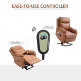 Faux Leather Electric Recliner Chair 83cm Wide - Velmora