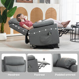 Faux Leather Electric Recliner Chair 83cm Wide - Velmora