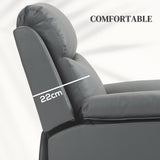 Faux Leather Electric Recliner Chair 83cm Wide - Velmora
