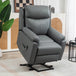 Faux Leather Electric Recliner Chair 83cm Wide - Velmora