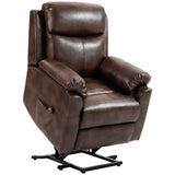 Faux Leather Electric Recliner Chair 83cm Wide - Velmora