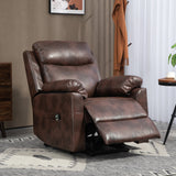 Faux Leather Electric Recliner Chair 83cm Wide - Velmora