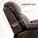 Faux Leather Electric Recliner Chair 83cm Wide - Velmora