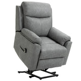 Faux Leather Electric Recliner Chair 83cm Wide - Velmora