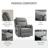 Faux Leather Electric Recliner Chair 83cm Wide - Velmora