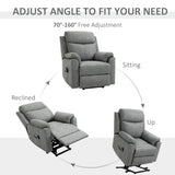 Faux Leather Electric Recliner Chair 83cm Wide - Velmora
