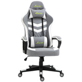 Faux Leather Gaming Chair 61cm Wide With Headrest - Velmora