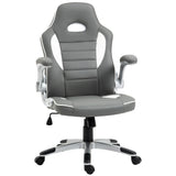 Faux Leather Gaming Chair 65cm Wide With Flip-up Armrest - Velmora