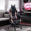 Faux Leather Gaming Chair 65cm Wide With Footrest - Velmora