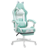 Faux Leather Gaming Chair 65cm Wide With Footrest - Velmora
