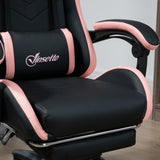 Faux Leather Gaming Chair 65cm Wide With Headrest - Velmora