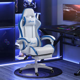 Faux Leather Gaming Chair 65cm Wide With Headrest - Velmora