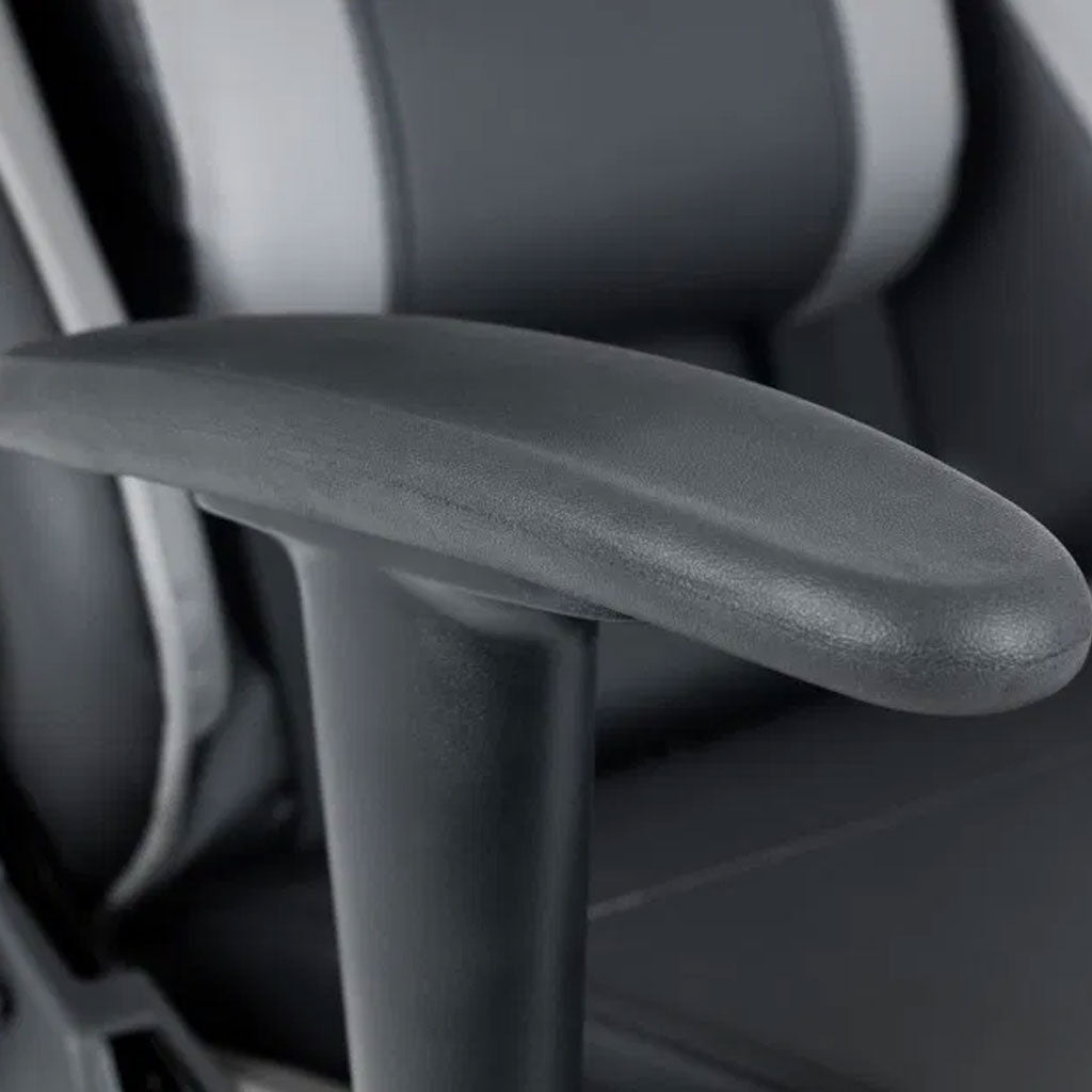 Faux Leather Gaming Chair With Grey Accents - Comet