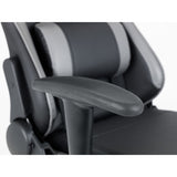Faux Leather Gaming Chair With Grey Accents - Comet