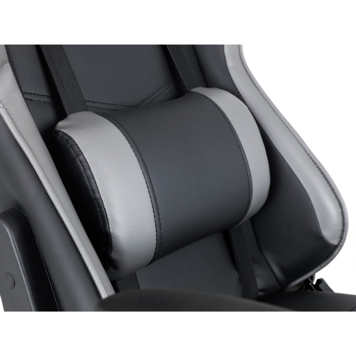 Faux Leather Gaming Chair With Grey Accents - Comet
