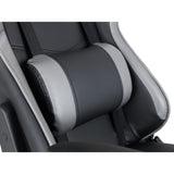 Faux Leather Gaming Chair With Grey Accents - Comet