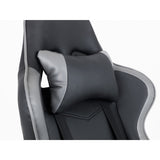 Faux Leather Gaming Chair With Grey Accents - Comet