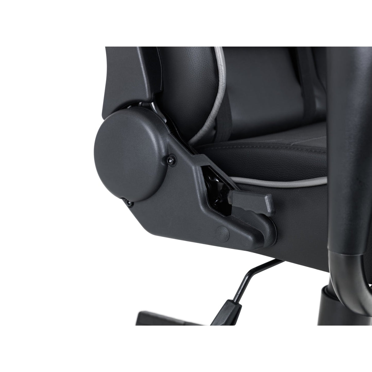 Faux Leather Gaming Chair With Grey Accents - Comet
