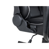 Faux Leather Gaming Chair With Grey Accents - Comet