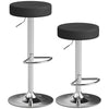 Faux Leather Height Adjustable Breakfast Bar Stools in Set Of 2 - Velmora