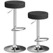 Faux Leather Height Adjustable Breakfast Bar Stools in Set Of 2 - Velmora