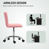 Faux Leather Home And Office Chair 44cm Wide - Velmora