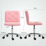 Faux Leather Home And Office Chair 44cm Wide - Velmora