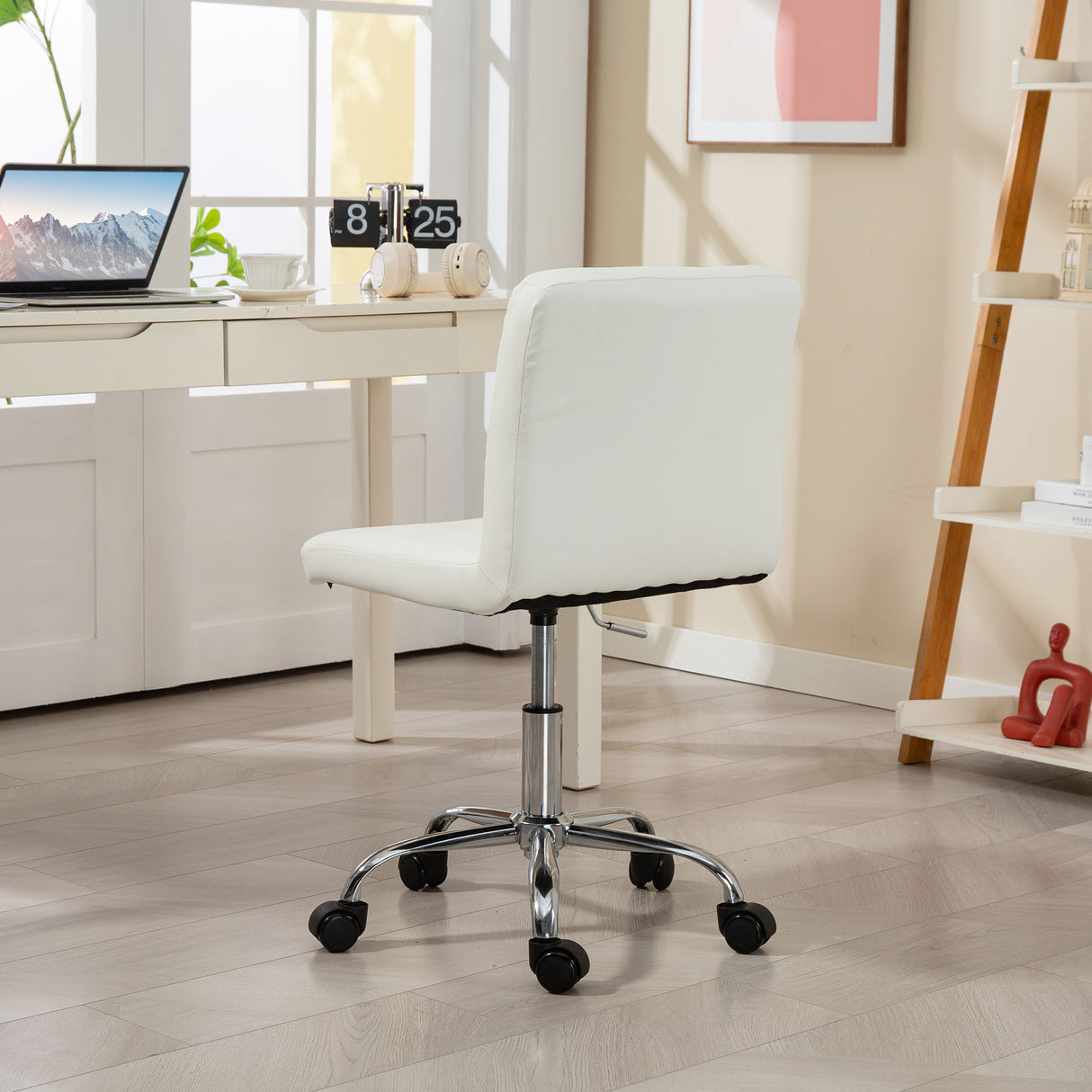 Faux Leather Home And Office Chair 44cm Wide - Velmora