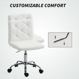 Faux Leather Home And Office Chair 44cm Wide - Velmora