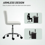 Faux Leather Home And Office Chair 44cm Wide - Velmora