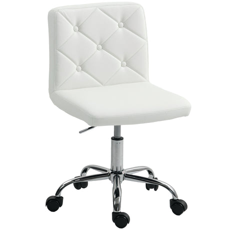 Faux Leather Home And Office Chair 44cm Wide - Velmora