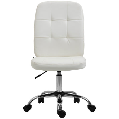 Faux Leather Home And Office Chair 45cm Wide - Velmora