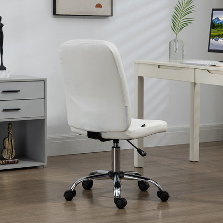 Faux Leather Home And Office Chair 45cm Wide - Velmora