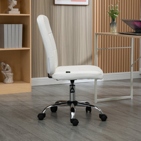 Faux Leather Home And Office Chair 45cm Wide - Velmora