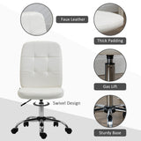 Faux Leather Home And Office Chair 45cm Wide - Velmora