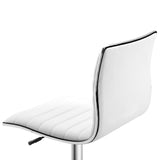Faux Leather Home And Office Chair 48cm Wide With Armless - Velmora