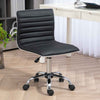 Faux Leather Home And Office Chair 48cm Wide With Armless - Velmora