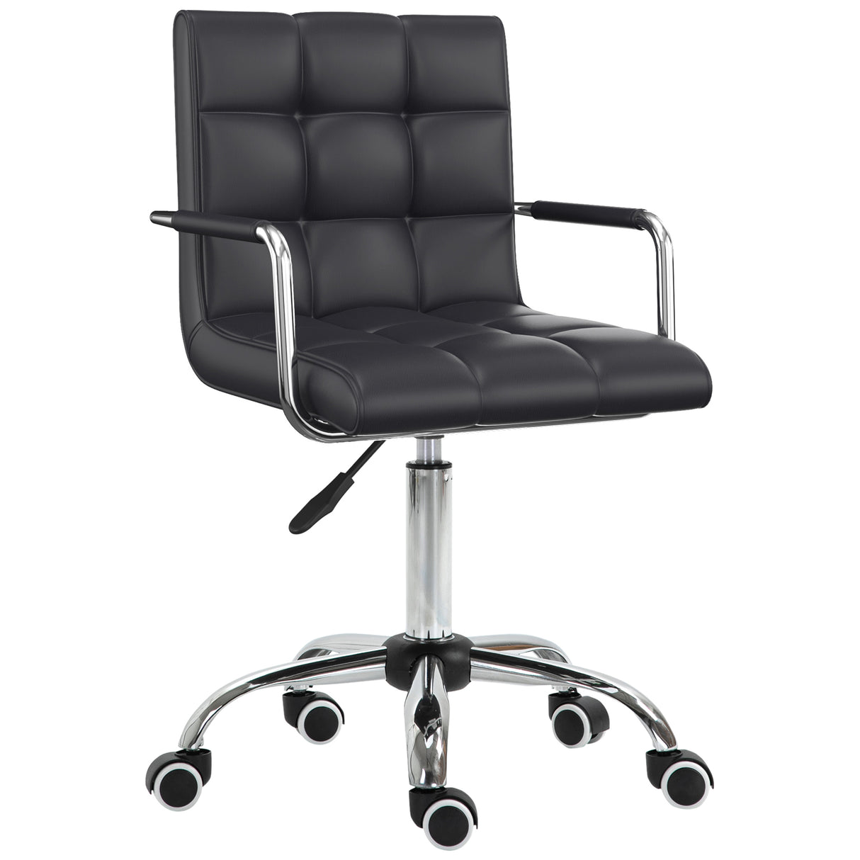 Faux Leather Home And Office Chair 52.5cm Wide - Velmora
