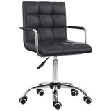 Faux Leather Home And Office Chair 52.5cm Wide - Velmora