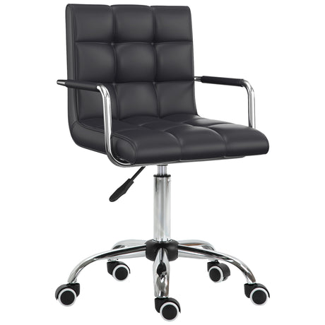 Faux Leather Home And Office Chair 52.5cm Wide - Velmora