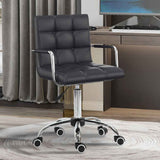 Faux Leather Home And Office Chair 52.5cm Wide - Velmora