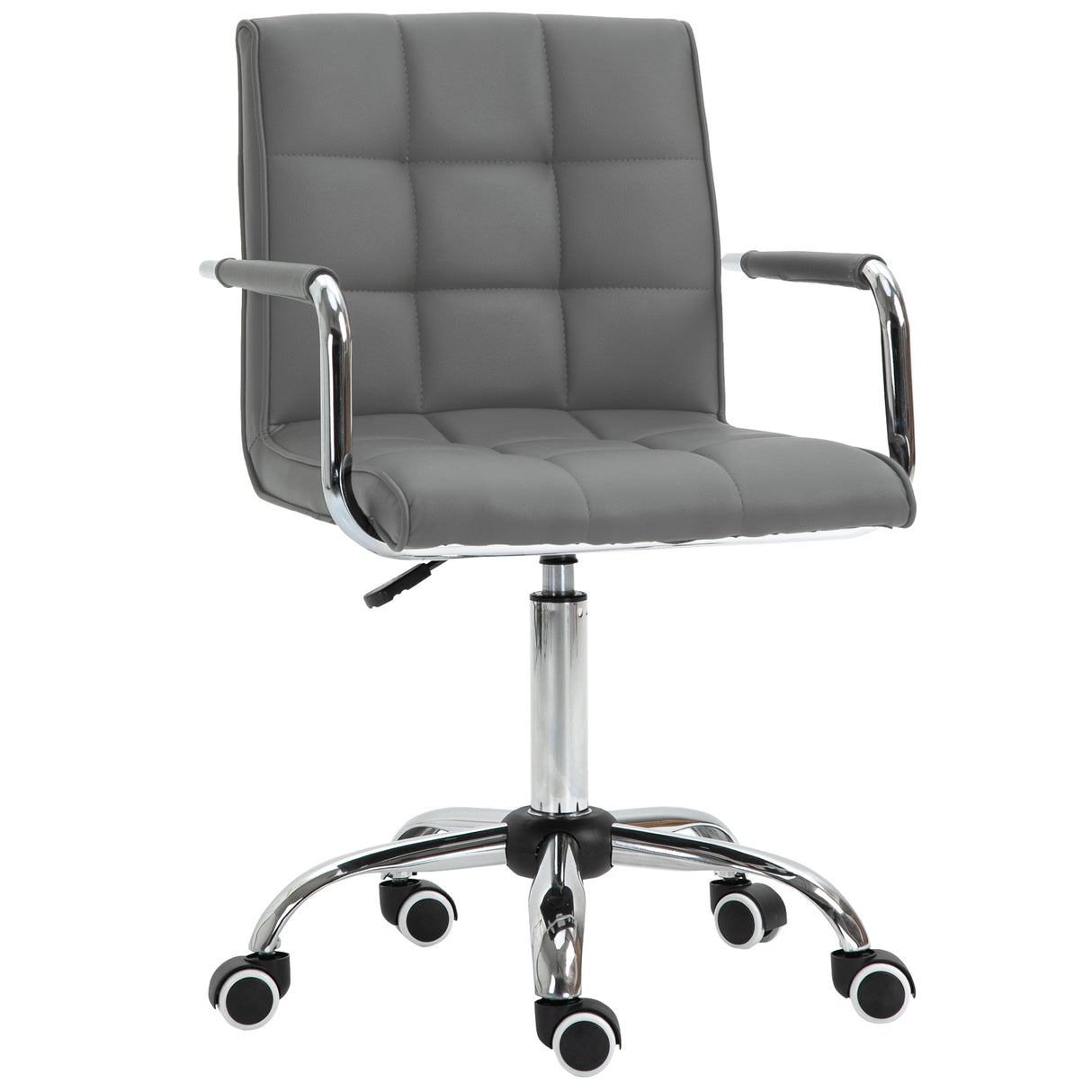 Faux Leather Home And Office Chair 52.5cm Wide - Velmora