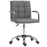 Faux Leather Home And Office Chair 52.5cm Wide - Velmora