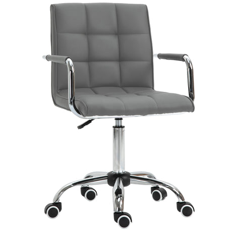 Faux Leather Home And Office Chair 52.5cm Wide - Velmora