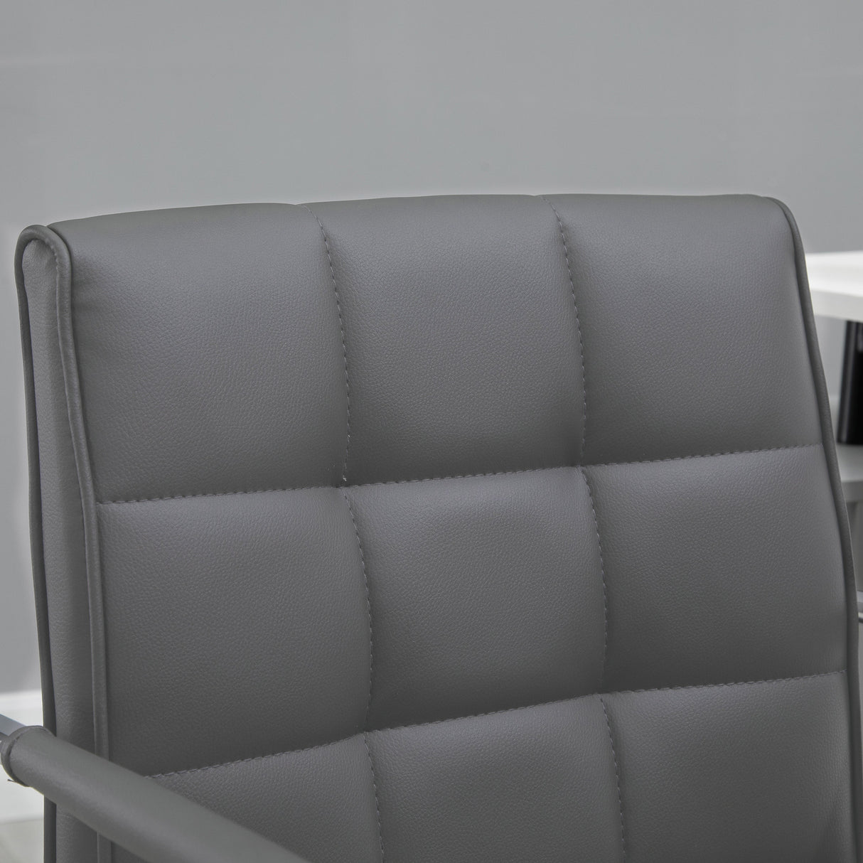 Faux Leather Home And Office Chair 52.5cm Wide - Velmora