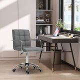 Faux Leather Home And Office Chair 52.5cm Wide - Velmora