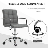 Faux Leather Home And Office Chair 52.5cm Wide - Velmora
