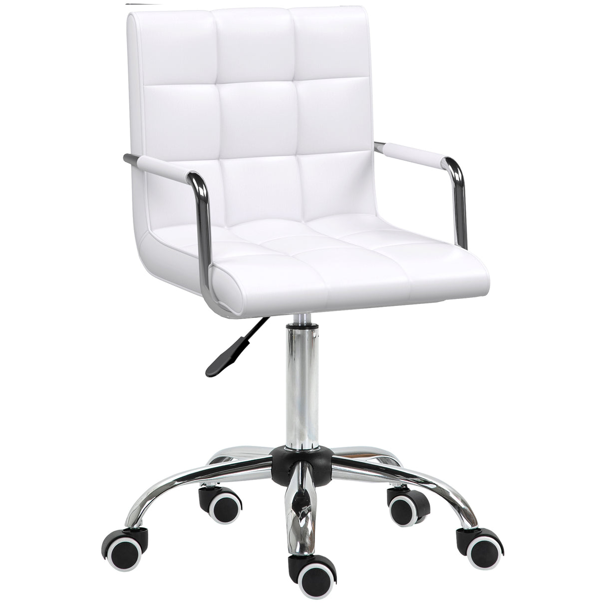 Faux Leather Home And Office Chair 52.5cm Wide - Velmora