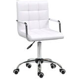 Faux Leather Home And Office Chair 52.5cm Wide - Velmora